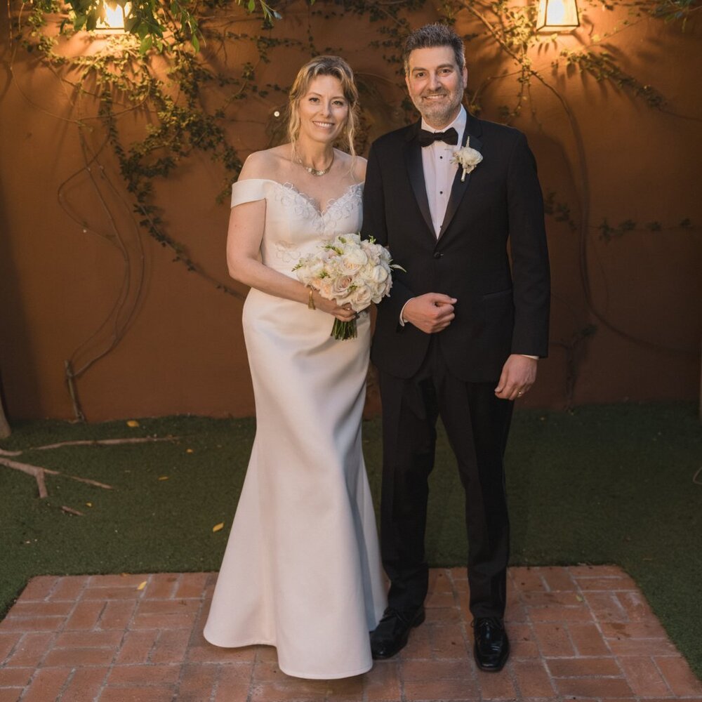 Bespoke, wedding gown, ivory, satin, corset top, trumpet skirt, 10-12 size - Picture 3 of 7